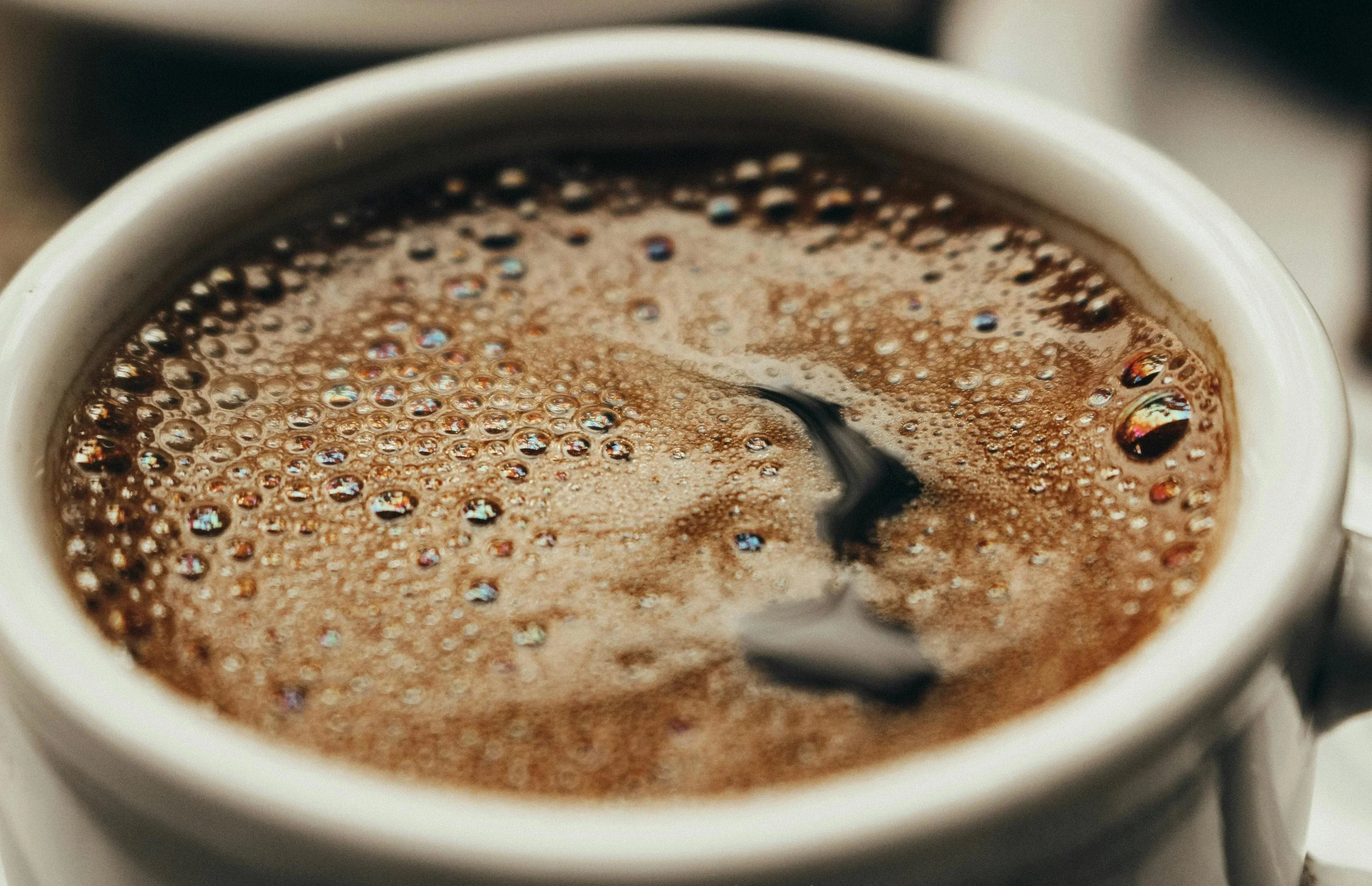 close-up of a cup of coffee