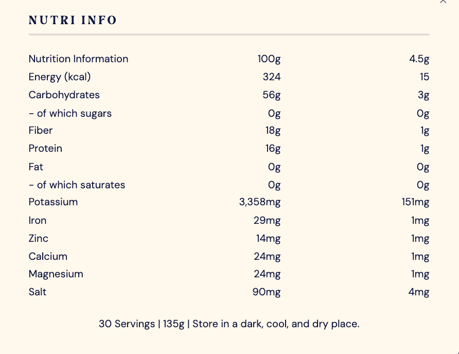 Nutrition